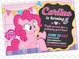 Pinkie Pie Birthday Invitations Pinkie Pie Invitation My Little Pony Birthday Invites On