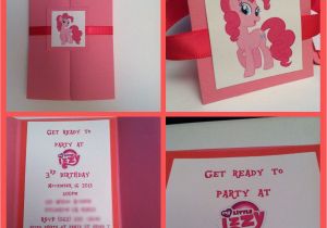 Pinkie Pie Birthday Invitations Pinkie Pie Invitation My Little Pony Invitation