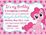 Pinkie Pie Birthday Invitations Pinkie Pie Party Invitation My Little Pony Only $10 to