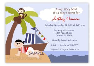 Pirate themed Baby Shower Invitations Baby Pirate for A Girl or Boy Baby Shower Invitation Digital