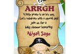 Pirate themed Baby Shower Invitations Little Pirate Baby Shower Invitation for Boys 13 Cm X 18