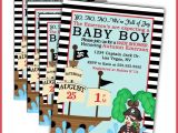 Pirate themed Baby Shower Invitations Pirate Baby Shower