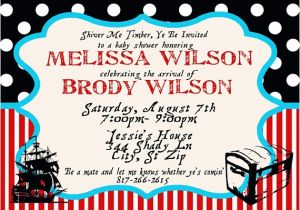 Pirate themed Baby Shower Invitations Pirate theme Baby Shower Invitation Custom by Melissawilson34