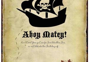 Pirate themed Birthday Party Invitations Just Sweet and Simple Pirate Party Invitations