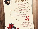 Pirate themed Birthday Party Invitations Printable Pirate Birthday Party Invitation Boys Birthday