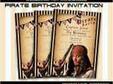 Pirates Of the Caribbean Birthday Party Invitations Pirates Of the Caribbean Birthday Invitation Card