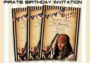 Pirates Of the Caribbean Birthday Party Invitations Pirates Of the Caribbean Birthday Invitation Card