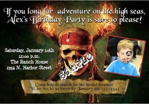 Pirates Of the Caribbean Birthday Party Invitations Pirates Of the Caribbean Birthday Invitations