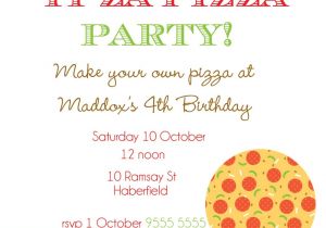 Pizza Birthday Party Invitation Templates Pizza Party Invitation Template