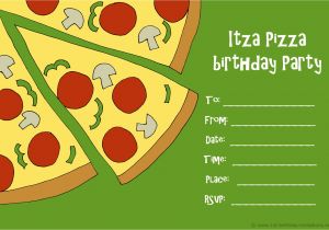 Pizza Birthday Party Invitation Templates Pizza Party Invitations – Gangcraft
