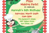 Pizza Making Birthday Party Invitation Template Pizza Making Birthday Party Invitation Card Zazzle