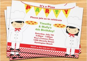 Pizza Making Birthday Party Invitation Template Pizza Party Birthday Invitations Cimvitation