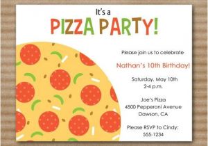 Pizza Making Birthday Party Invitation Template Pizza Party Invitation Slumber Party by