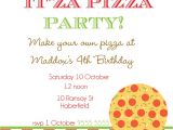 Pizza Making Birthday Party Invitation Template Pizza Party Invitations theruntime Com