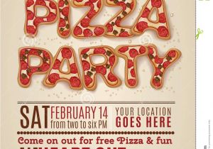 Pizza Party Invitation Template 9 Best Of Free Printable Pizza Party Flyers Free