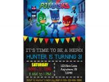 Pj Masks Party Invitation Template Pj Masks Birthday Party Ideas and themed Supplies