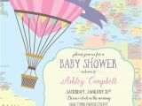 Places to Buy Baby Shower Invitations Hot Air Balloon Baby Shower Invitation Oh the Places