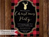 Plaid Christmas Party Invitations Holiday Party Invitation Buffalo Plaid Christmas Party
