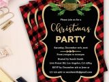 Plaid Christmas Party Invitations Plaid Christmas Party Invitation Xmas Invitation Holiday