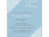 Plain Bridal Shower Invitations Simple Lace Dusty Blue Bridal Shower Invitation – the