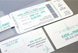 Plane Ticket Wedding Invitation Template Boarding Pass Wedding Invitations Plane Ticket by