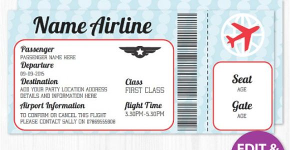 Plane Ticket Wedding Invitation Template Free Airline Ticket Invitation Template Free orderecigsjuice Info