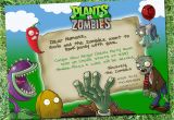 Plants Vs Zombies Party Invitation Template Plants Vs Zombies Party Invitation Digital Download