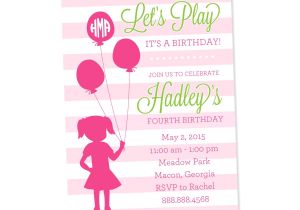 Playdate Birthday Party Invitations Playground Birthday Invitation Printable by Sunshineinkstudio