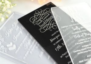 Plexiglass Invitations Wedding 11b Engraved Acrylic Wedding Invitations Unique Wedding