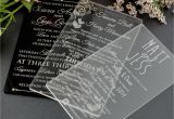 Plexiglass Invitations Wedding 11b Engraved Acrylic Wedding Invitations Unique Wedding
