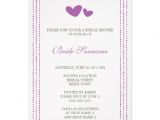 Plum Bridal Shower Invitations Purple Plum Whimsical Hearts Bridal Shower Invitations
