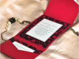 Pocket Invitation Kits for Wedding Modern Red and Black Pocket Printable Wedding Invitation