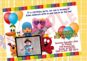 Pocoyo Birthday Party Invitations Pocoyo Birthday Invitation Printable by Meprintanddesing