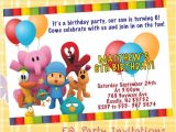 Pocoyo Birthday Party Invitations Pocoyo Birthday Invitation Printable