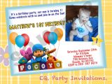 Pocoyo Birthday Party Invitations Pocoyo Birthday Party Invitations Printables by