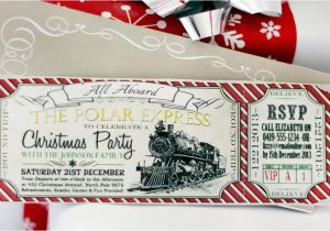 Polar Express Party Invitation Template Free Polar Express Christmas Party Invitation Instant Download