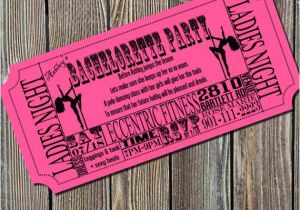 Pole Party Invitations Items Similar to Pole Dancing Bachelorette Party Ticket