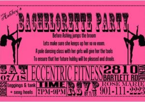 Pole Party Invitations Miss Fit Academy Pole Dance Party Invitations