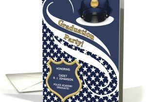Police Academy Graduation Invitation Wording Custom Police Academy Graduation Party Invitation Card