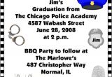 Police Academy Graduation Party Invitations Police Academy Graduation Invitations