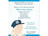 Police Baby Shower Invitations Police Officer Cop Baby Shower Invitation 5×7 Zazzle