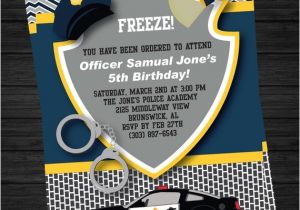Police Party Invitation Templates Police Birthday Invitation Printable by Twirlydesigns On Etsy