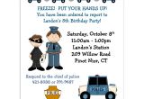 Police Party Invitation Templates Police Birthday Invitations Birthday Party Invitation