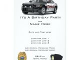 Police Party Invitation Templates Police Birthday Invitations Zazzle