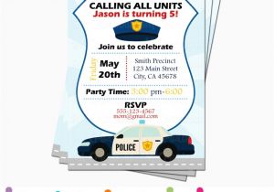 Police Party Invitation Templates Police Birthday Party 5m Creations Blog