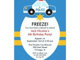Police Party Invitation Templates Police Birthday Party Invitation Zazzle Com