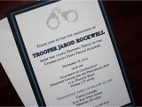 Police Wedding Invitations Thin Blue Line Police Academy Graduation Announcement or
