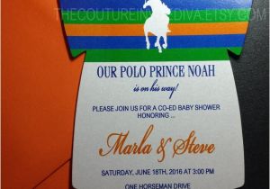 Polo Baby Shower Invitations Polo Prince Baby Shower Invitation Polo Prince Esie Baby