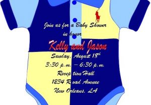 Polo themed Baby Shower Invitations solutions event Design by Kelly Custom Made Polo Shirt