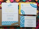 Polynesian Wedding Invitations Custom Samoan Inspired Wedding Invitation Reserved